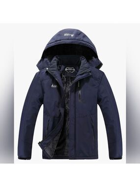 MoerDeng V.A.TOR 189 Unco&Boror Men's Waterproof Blue Hooded Ski Jacket 2XL New
